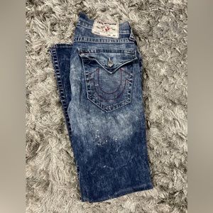 Men's True Religion Jeans Straight Size 31x33 Fashion for the senses Ricky